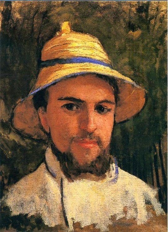 Self Portrait with Pith Helment. By Gustave Caillebotte (Public Domain)