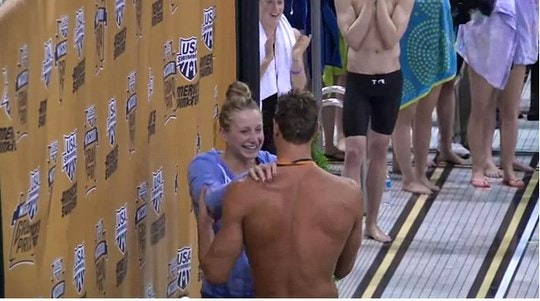 Annie Chandler saying yes. By usaswimmingorg (Youtube)