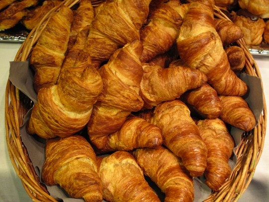 Nothing beats a still-warm from the oven croissant enjoyed with coffee. By Ghita Katz Olsen (Flickr)