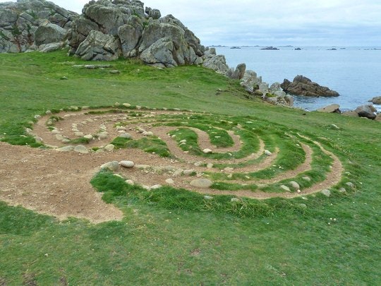 St. Agnes Troy Town Maze. By lostajy (Flickr)