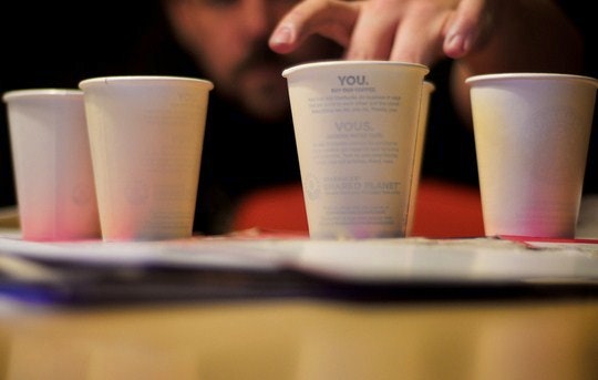 Paper cups. By bark (Flickr)