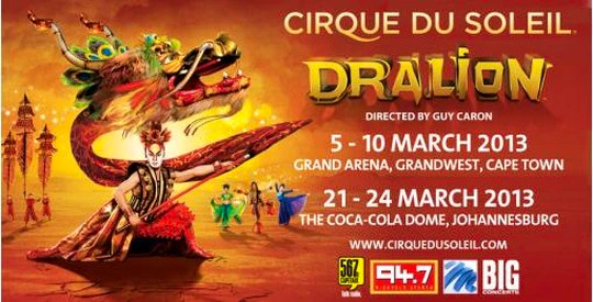 Cirque du Soleil presents Dralion in South Africa