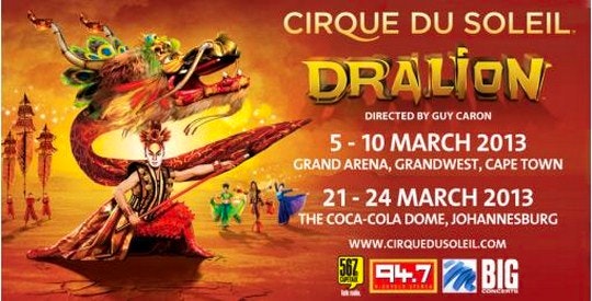 Cirque du Soleil presents Dralion in South Africa