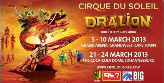 Cirque du Soleil presents Dralion in South Africa