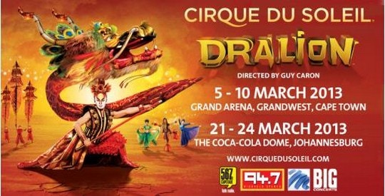 Cirque du Soleil presents Dralion in South Africa