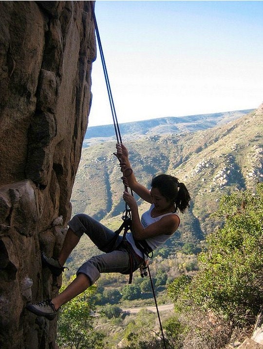 Rock climbing is a great all-over body workout. By gliuoo (Flickr)