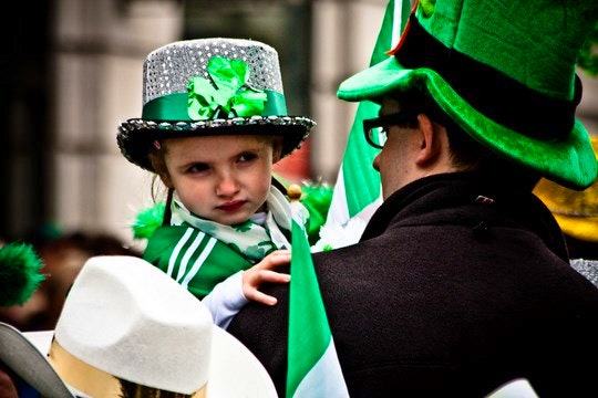 All ages celebrate St Patrick's Day. By garryknight (Flickr) 