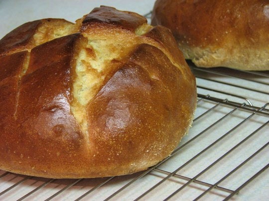 Sourdough bread fresh from the oven. By bcmom (Flickr)
