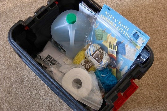 A vehicle emergency kit in box. By Ashley P (Flickr)