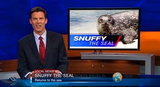 Snuffy the Seal introductionary image on Youtube. By PhyreRS (Youtube)