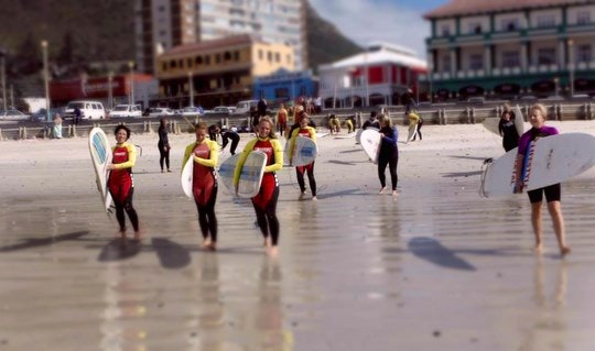 Learning to Surf at Muizenberg