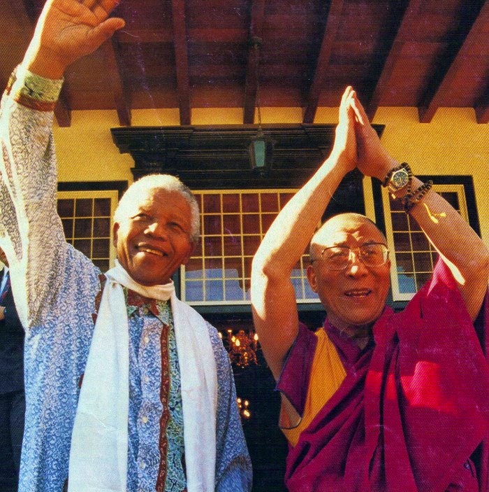Nelson Mandela and the Dali Lama. By kkendall (Flickr)