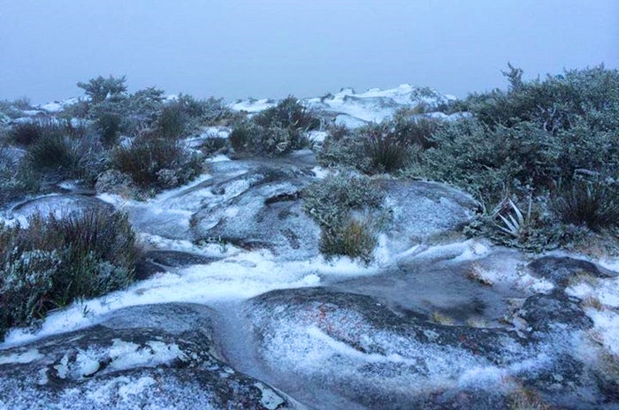 A frozen river (Snow Report SA)