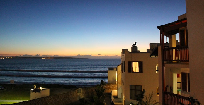 View of the ocean from the stairwell (C) Lauren Morling