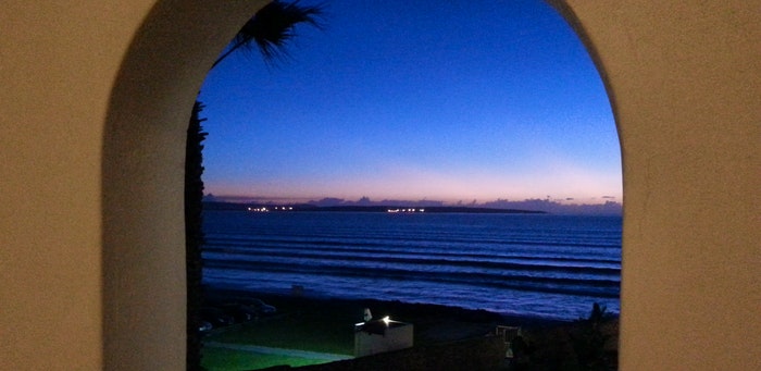 View of the ocean from the stairwell (C) Lauren Morling