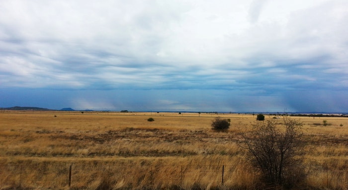 View out of my window en-route to Kimberley