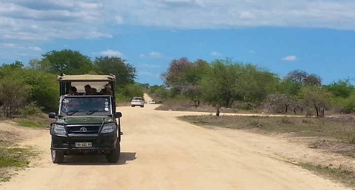 Game vehicle at Kruger National Park
