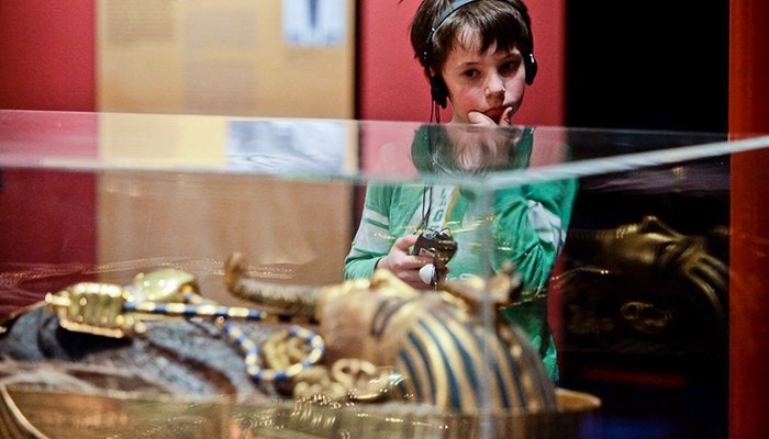 Child at the King Tut Exhibit in South Africa via SC Exhibitons (used with permission)