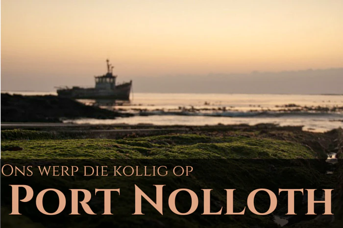 Ons werp die kollig op Port Nolloth