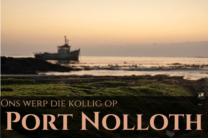 Ons werp die kollig op Port Nolloth