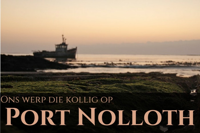 Ons werp die kollig op Port Nolloth