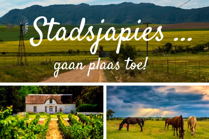 Stadsjapies … gaan plaas toe!