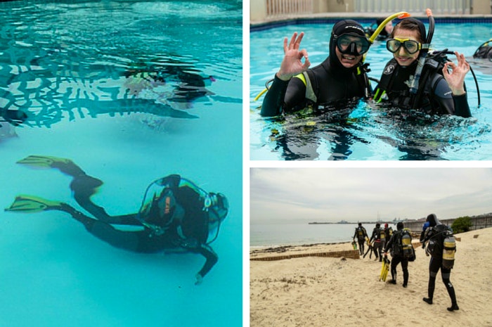 Skuba vir beginners saam met DiveInn Cape Town