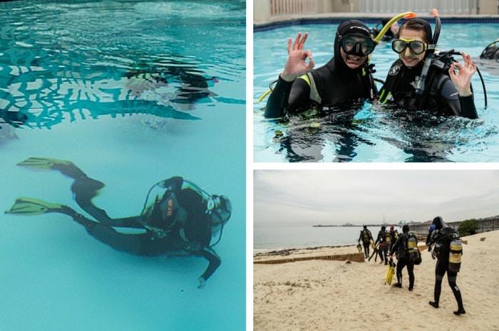 Skuba vir beginners saam met DiveInn Cape Town