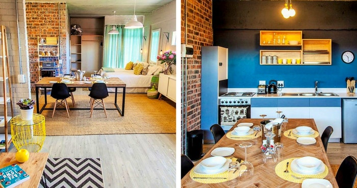 This is open-plan living at its best (left); The kitchenette has minimal clutter and maximum efficiency (right) | Photos: TravelGround