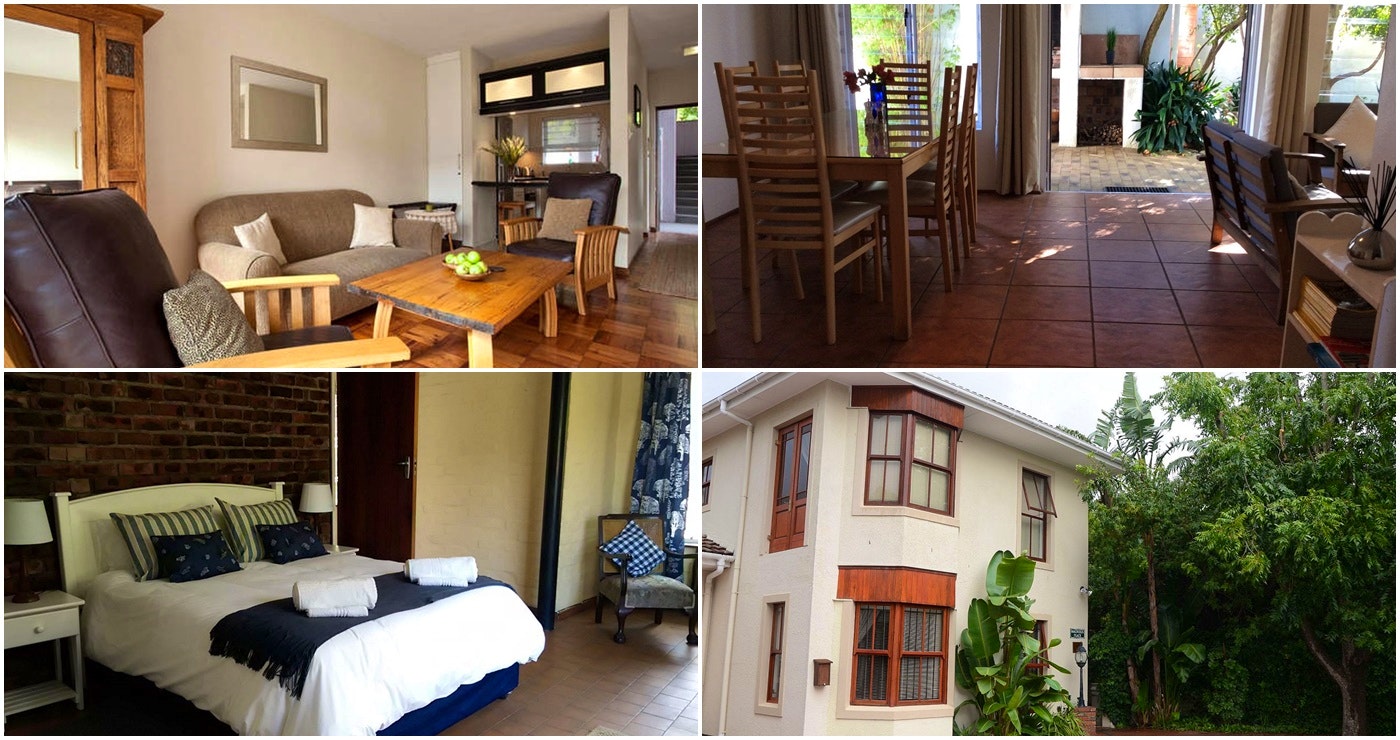  Vin Suite (Links bo) | Bokmakierie's Rest (Regs bo) | Stellenbosch Self Catering Cottage (Links onder) | Magnolia Place Stellenbosch Guest House (Regs onder)