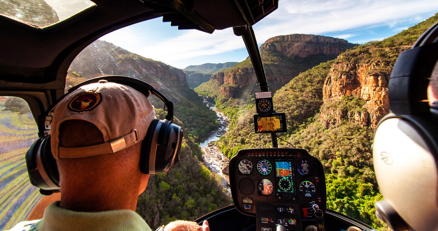 View of the Blyde River Canyon - Hoedspruit Helicopters