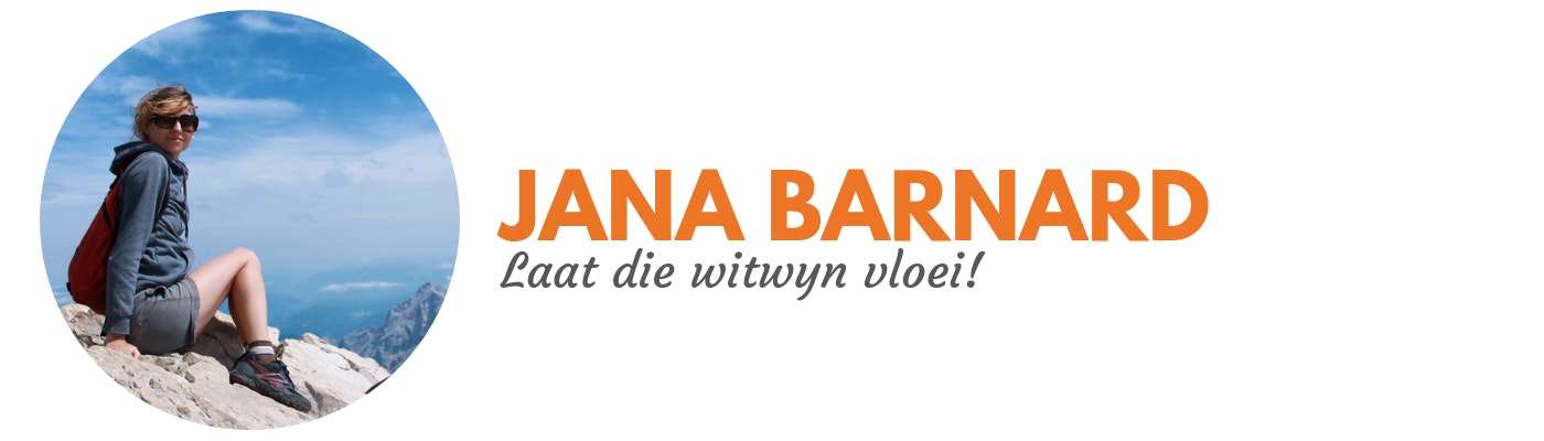 Jana Barnard: Laat die witwyn vloei