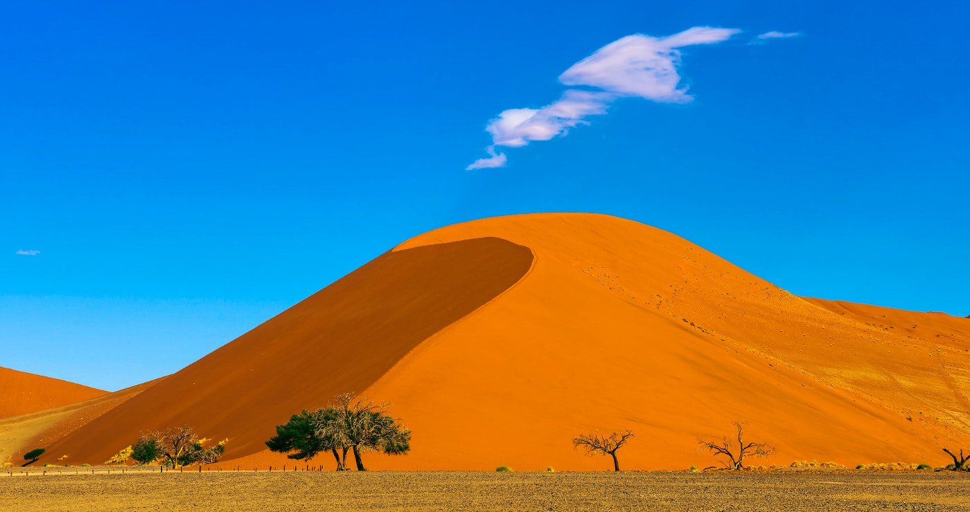 Slaan Tent Op in Namibië
