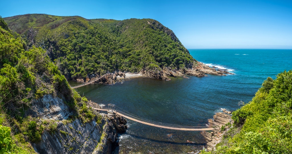 Garden route Tuinroete suspension bridge