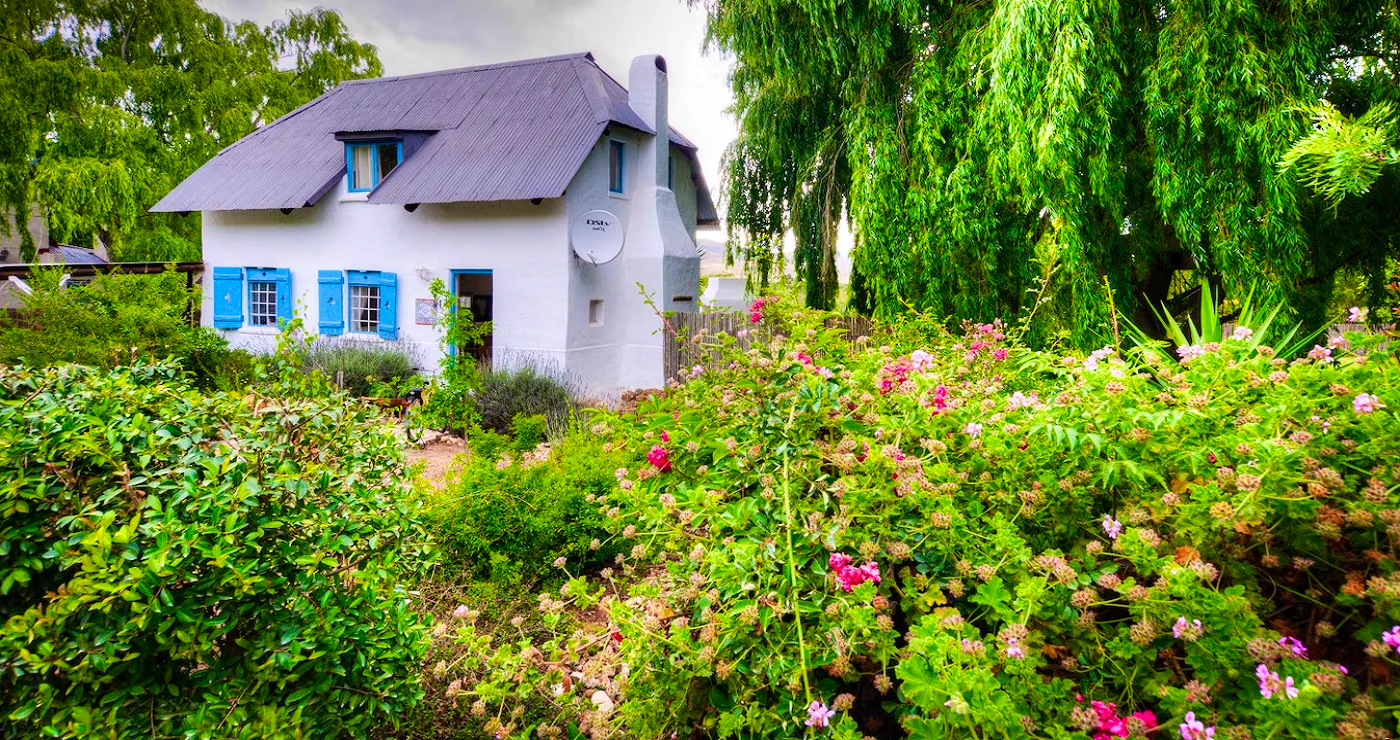 Sprokiesagtige tuinkothuise in die Wes-Kaap