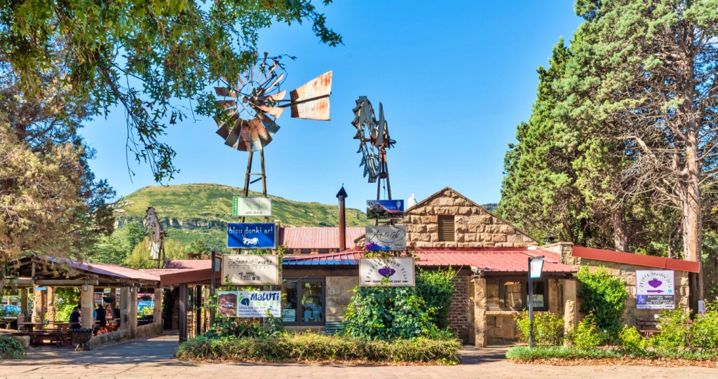 clarens town free state sandstone building