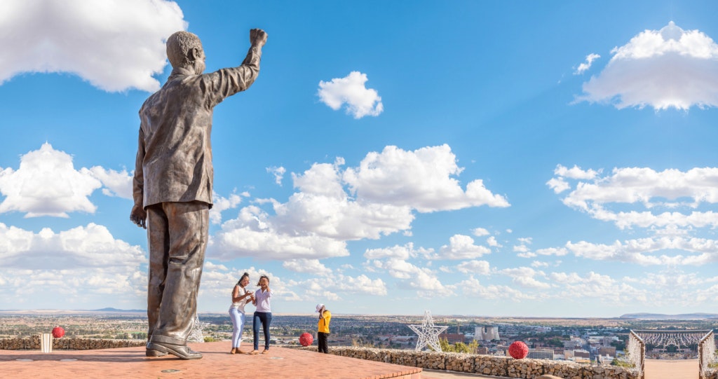 Naval Hill Bloemfontein South Africa Statue Nelson Mandela