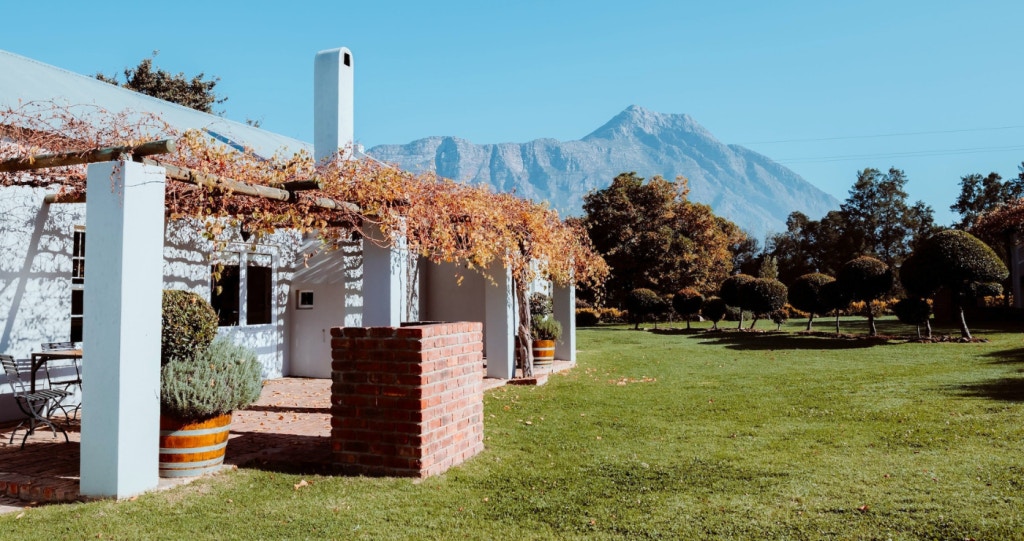 Sakpas-plaasverblyf buite Kaapstad