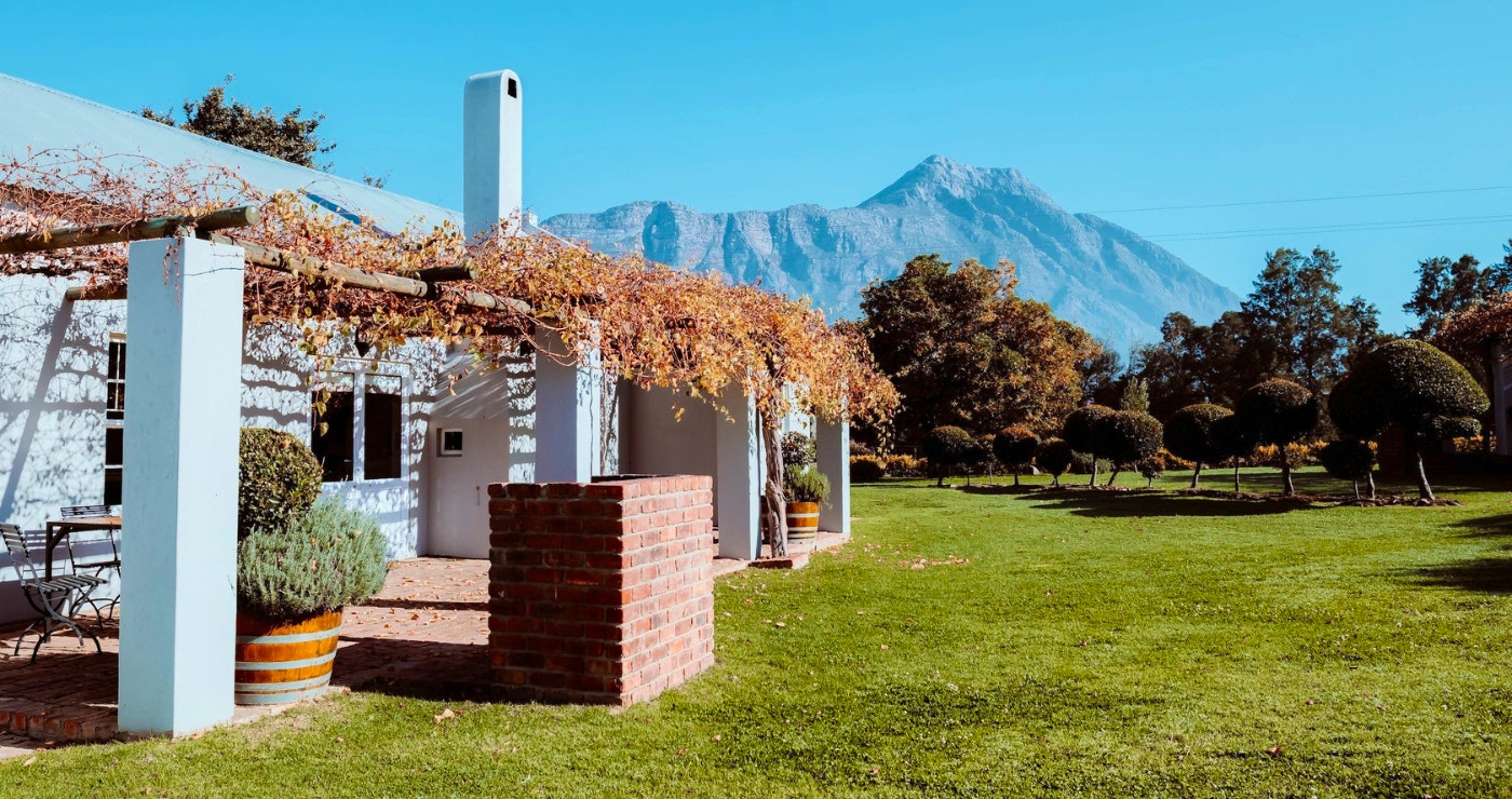 Sakpas-plaasverblyf buite Kaapstad