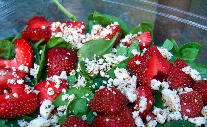 strawberry and feta salad via iampeas (Flickr)